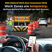2024 National Work Zone Awareness Week poster